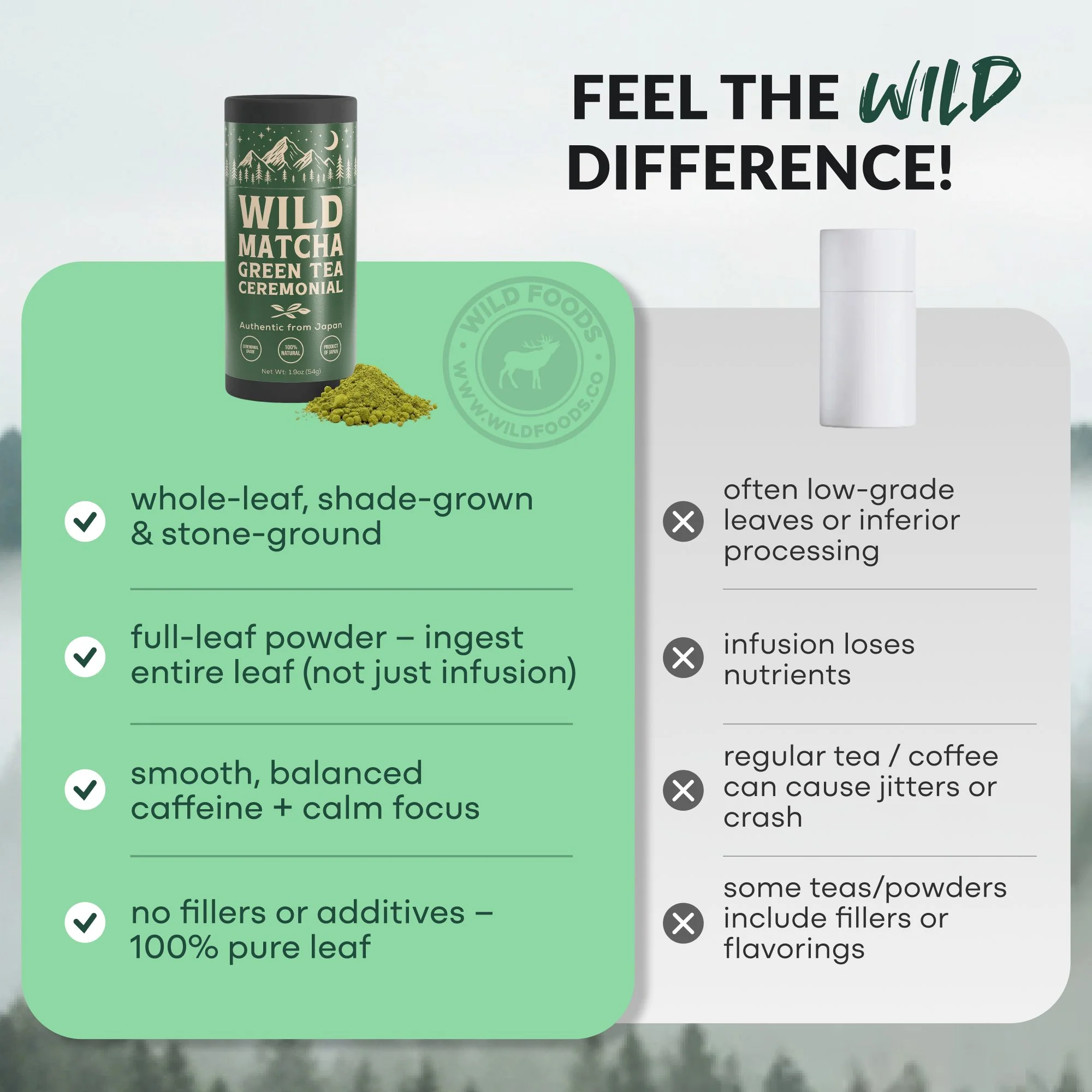 Wild Matcha Green Tea Powder — Ceremonial, Authentic from Japan - Image 5