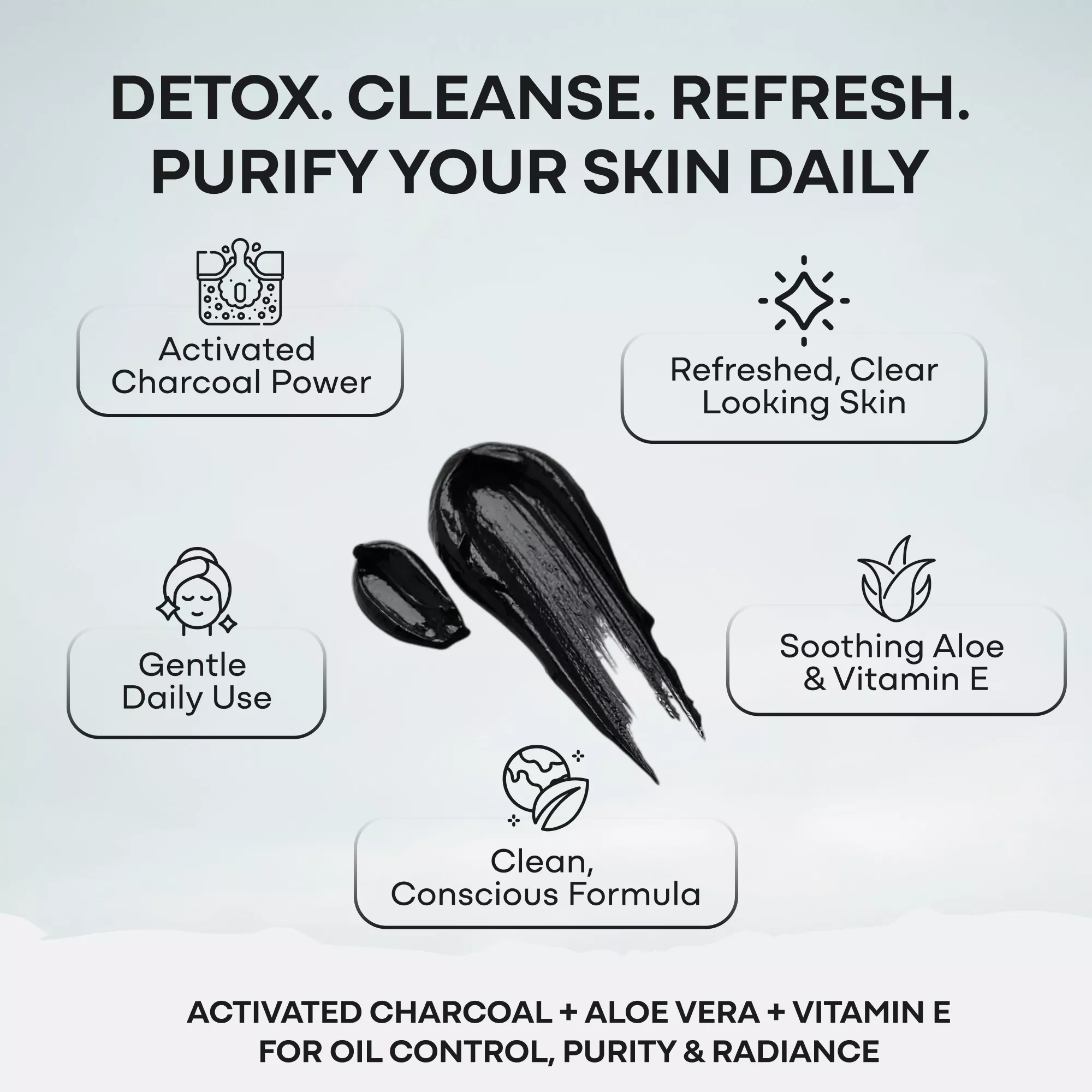 Wild Charcoal Cleanser — with Aloe Vera + Vitamin E - Image 2