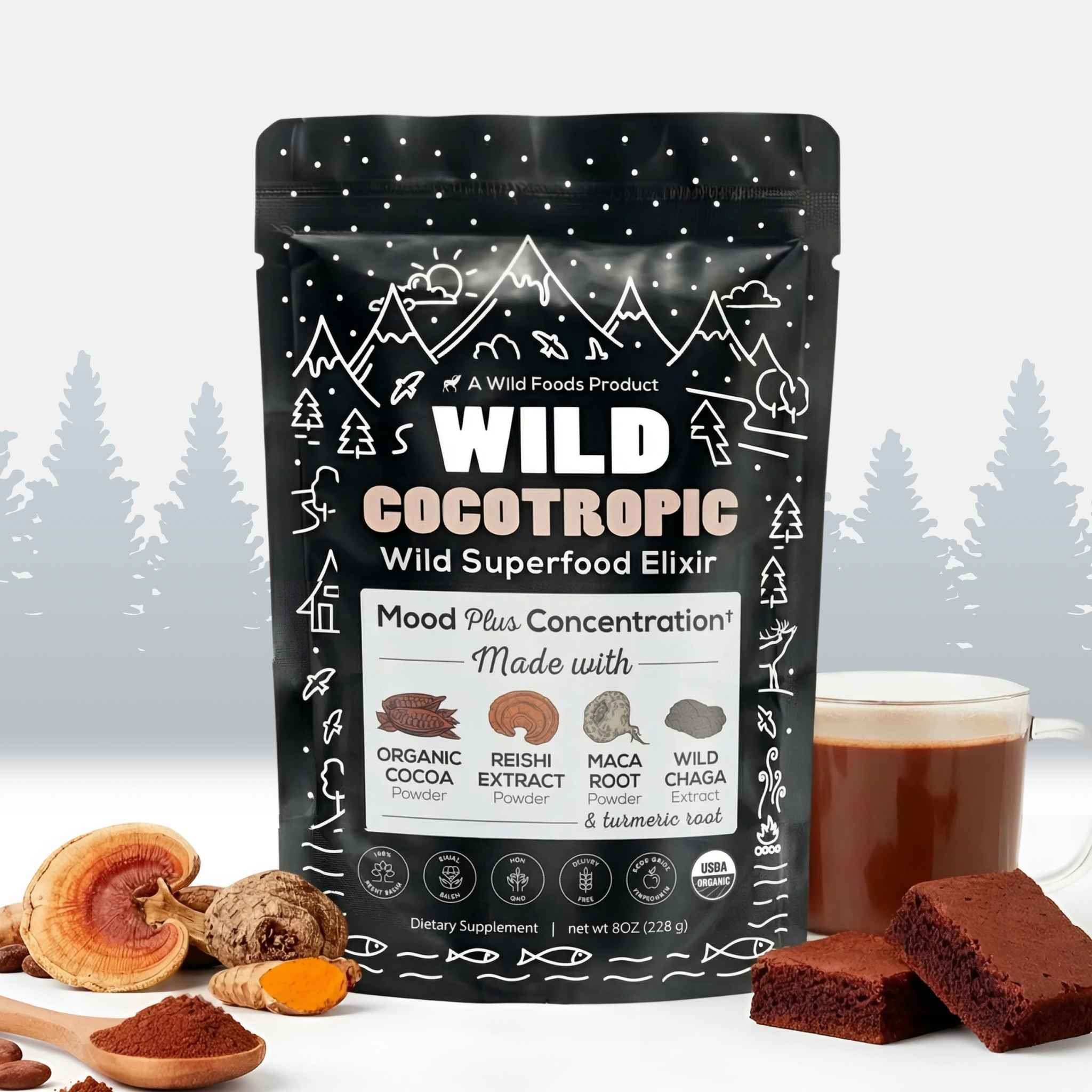 CocoTropic, 32 servings – Organic Mushroom Mix for Energy & Focus - Image 3