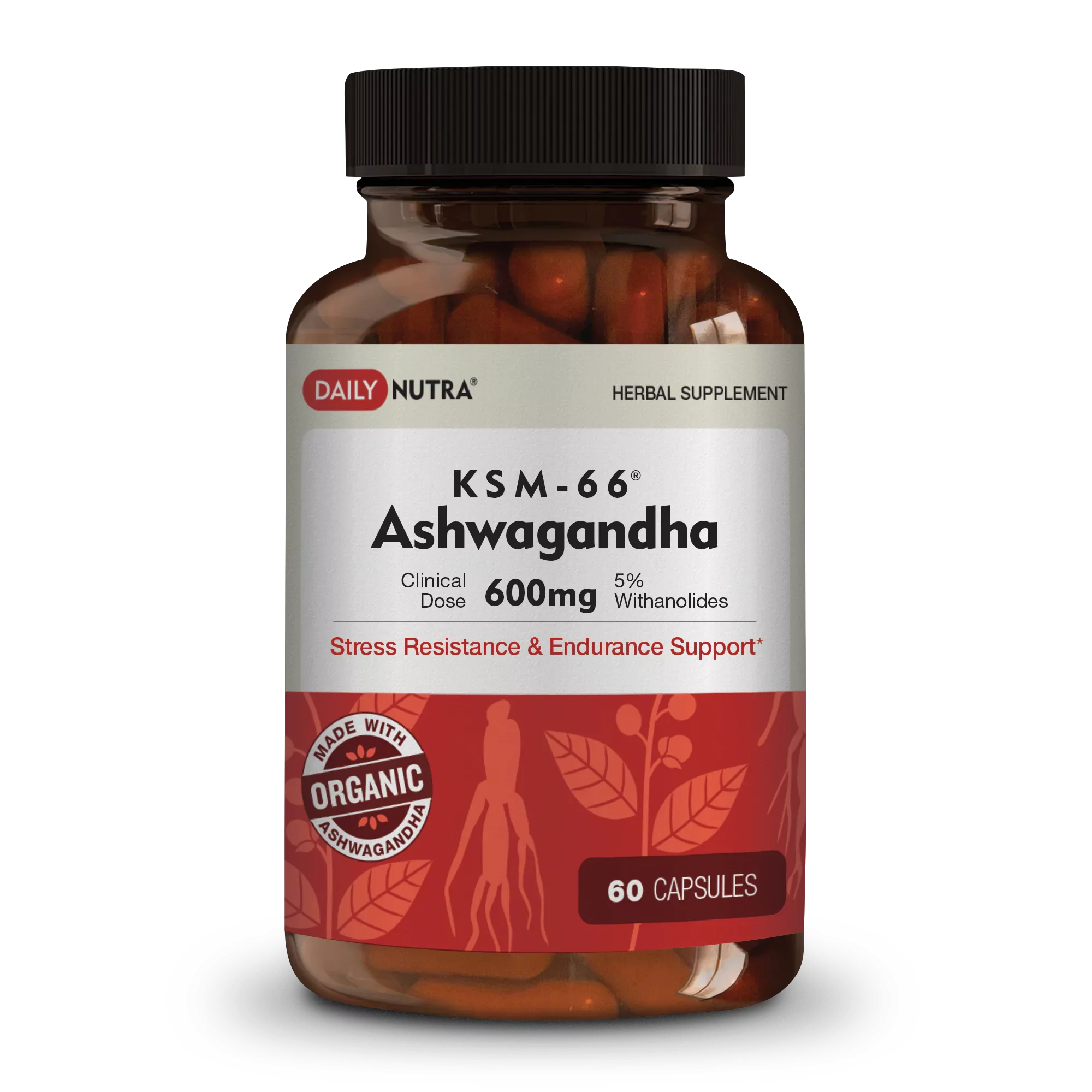 Daily Nutra KSM-66 Ashwagandha 600mg Capsules - Image 3