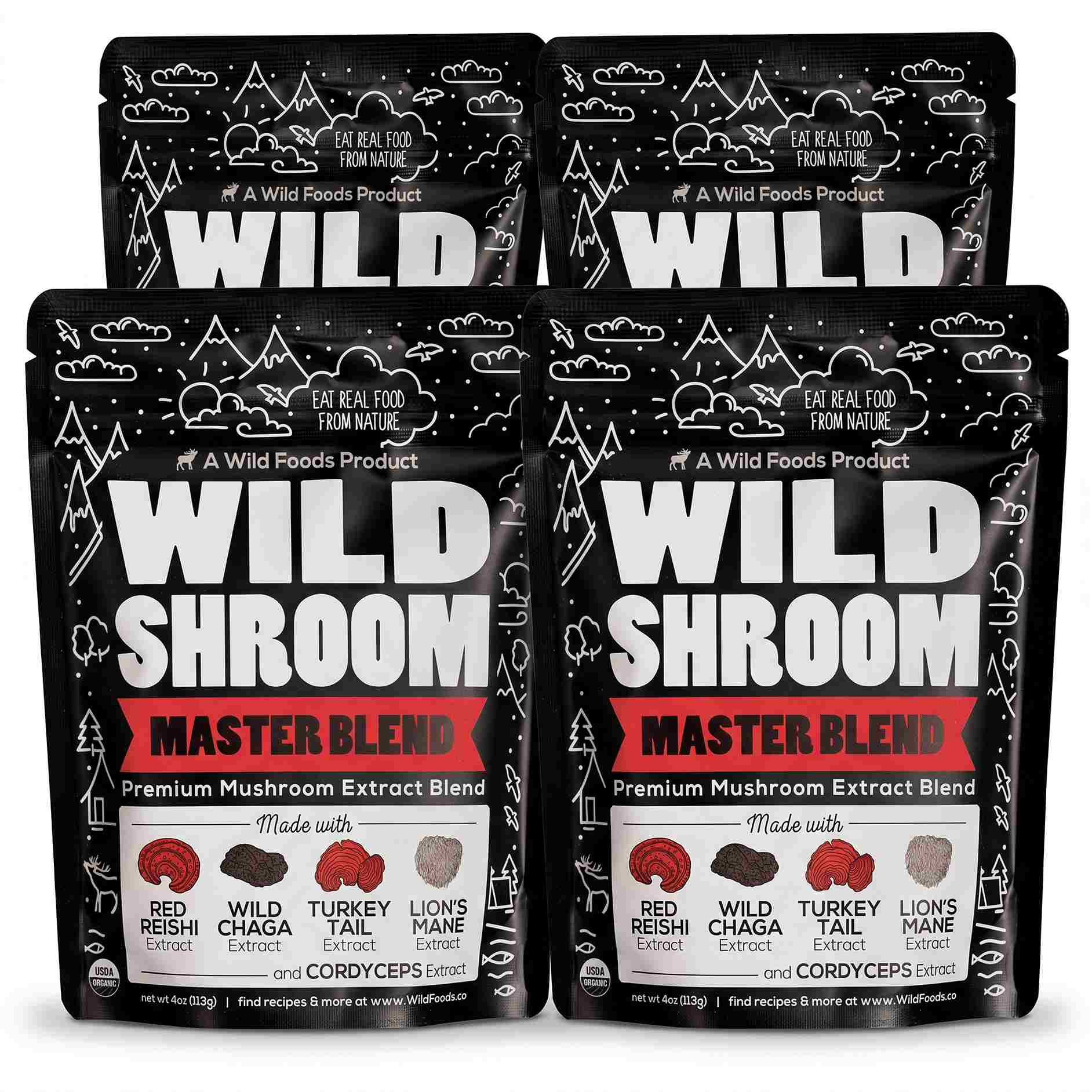 Master Mushrooms Blend, 110 servings – Daily Immune Support Adaptogenic Mushrooms - Image 10