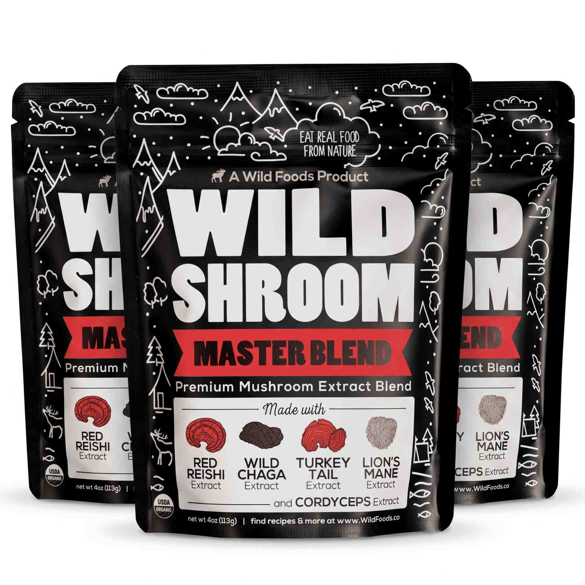 Master Mushrooms Blend, 110 servings – Daily Immune Support Adaptogenic Mushrooms - Image 9