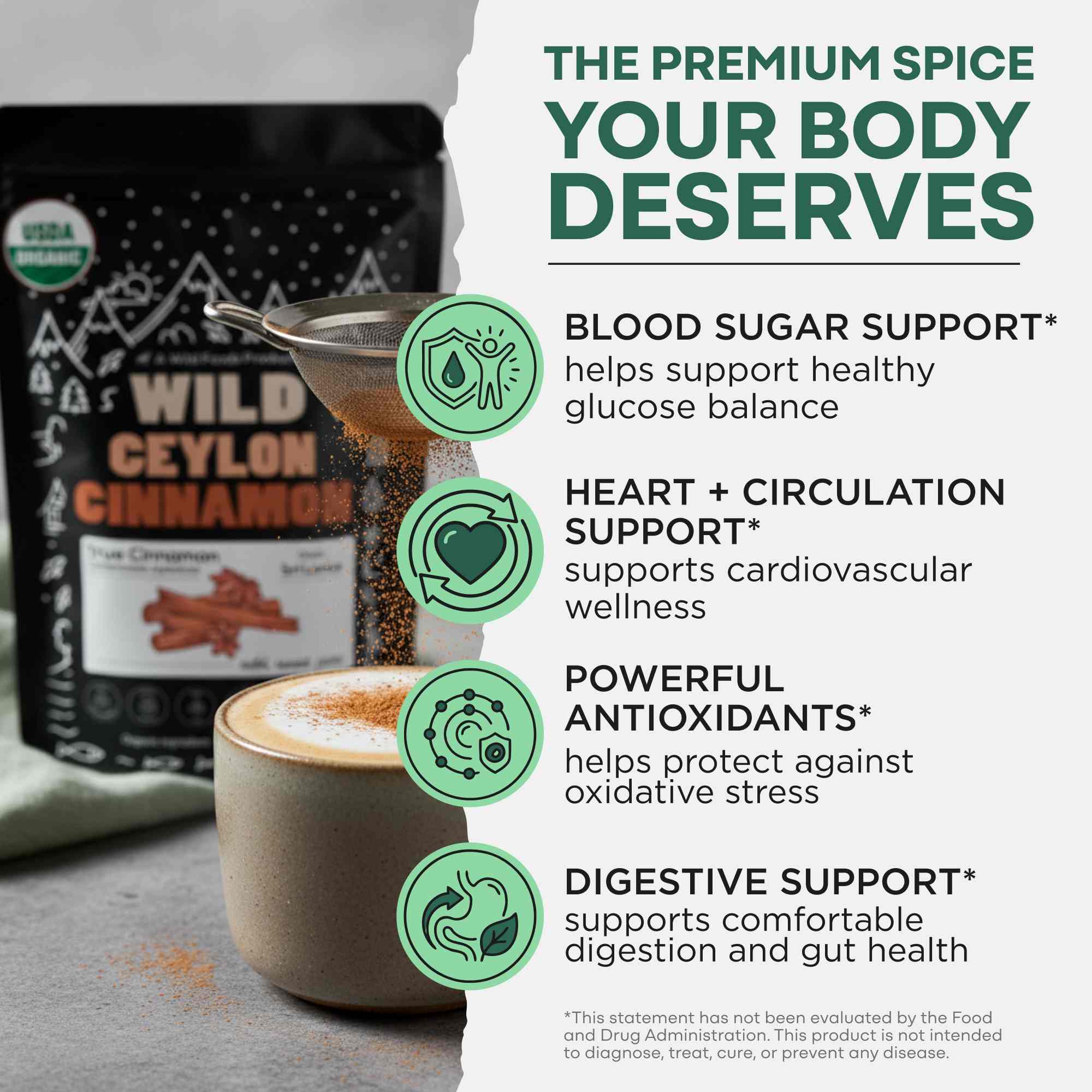 Ceylon Cinnamon Powder Organic, 64 servings - Image 4