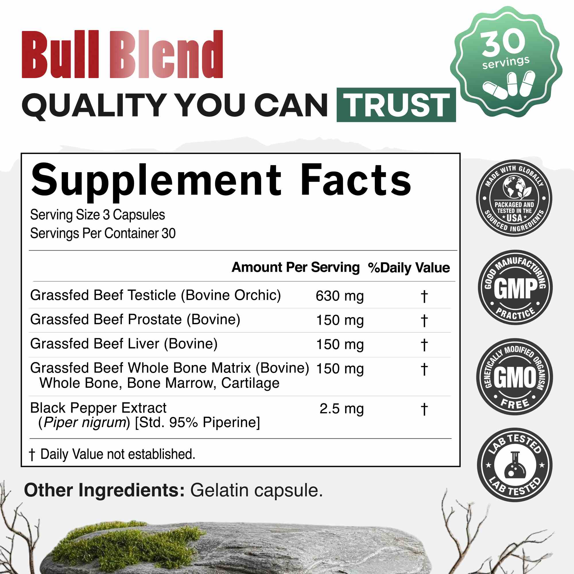 Bull Blend, 30 servings – supporting natural energy levels and male vitality. - Image 4