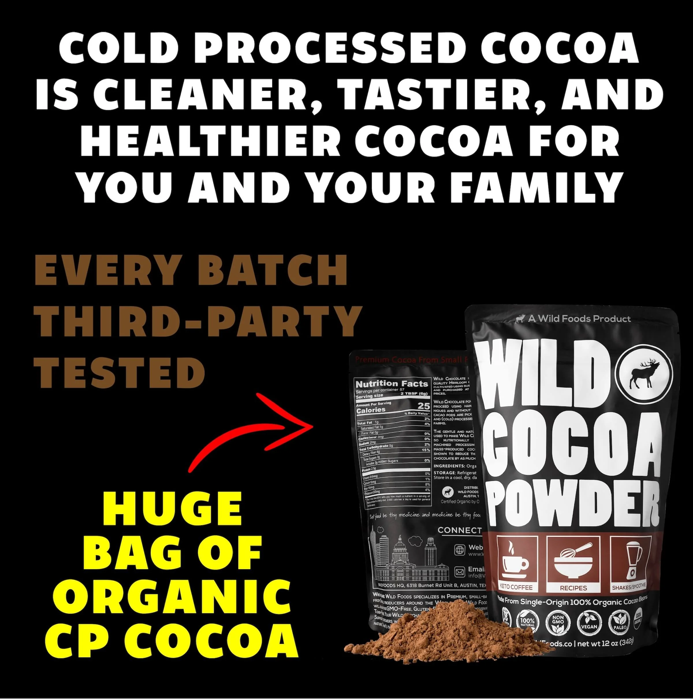 Wholesale of 10 - Wild Cocoa Powder - Organic, Single-Origin, Small farms - Image 3