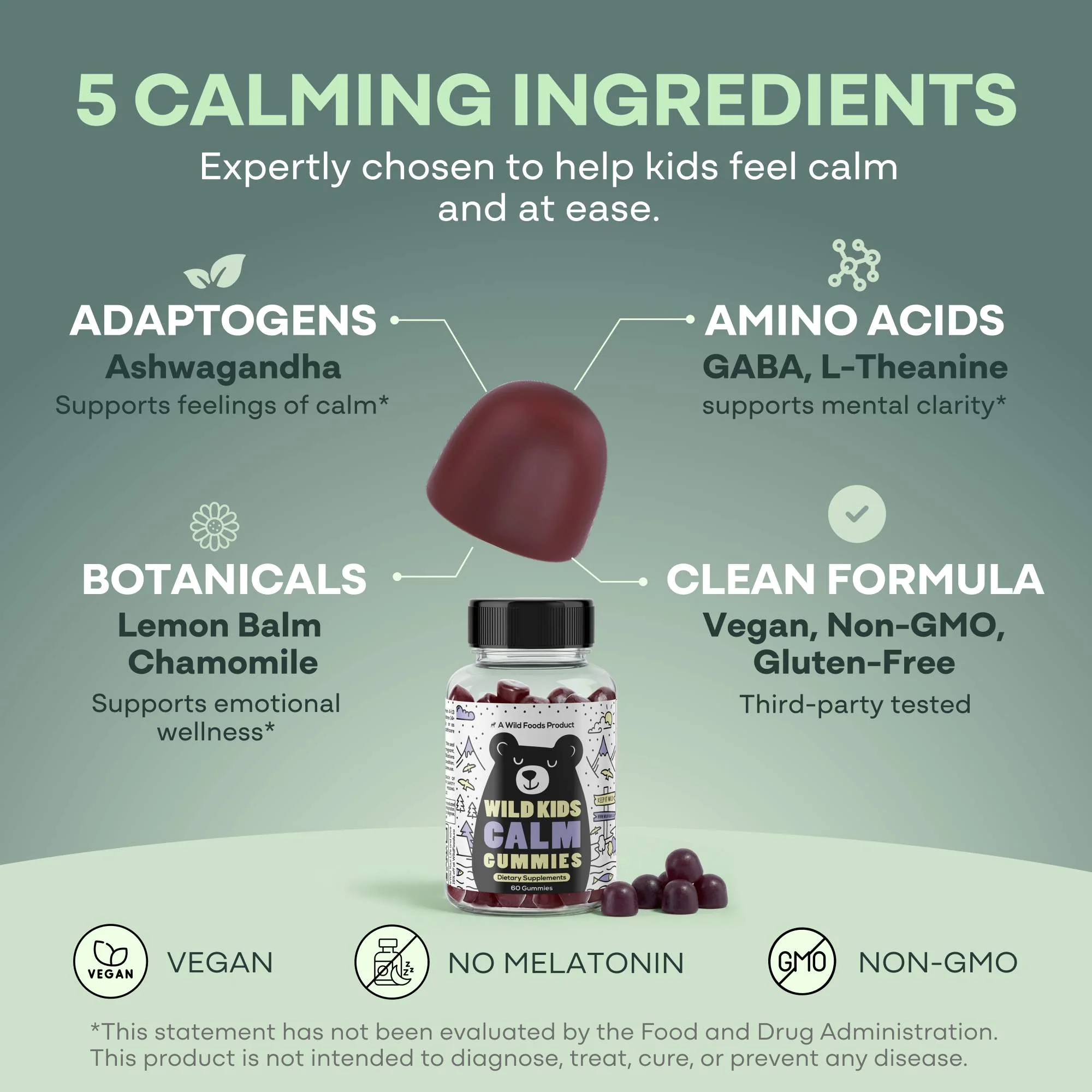 Wild Kids Calm Gummies – Supports Calm & Restful Sleep - Image 3