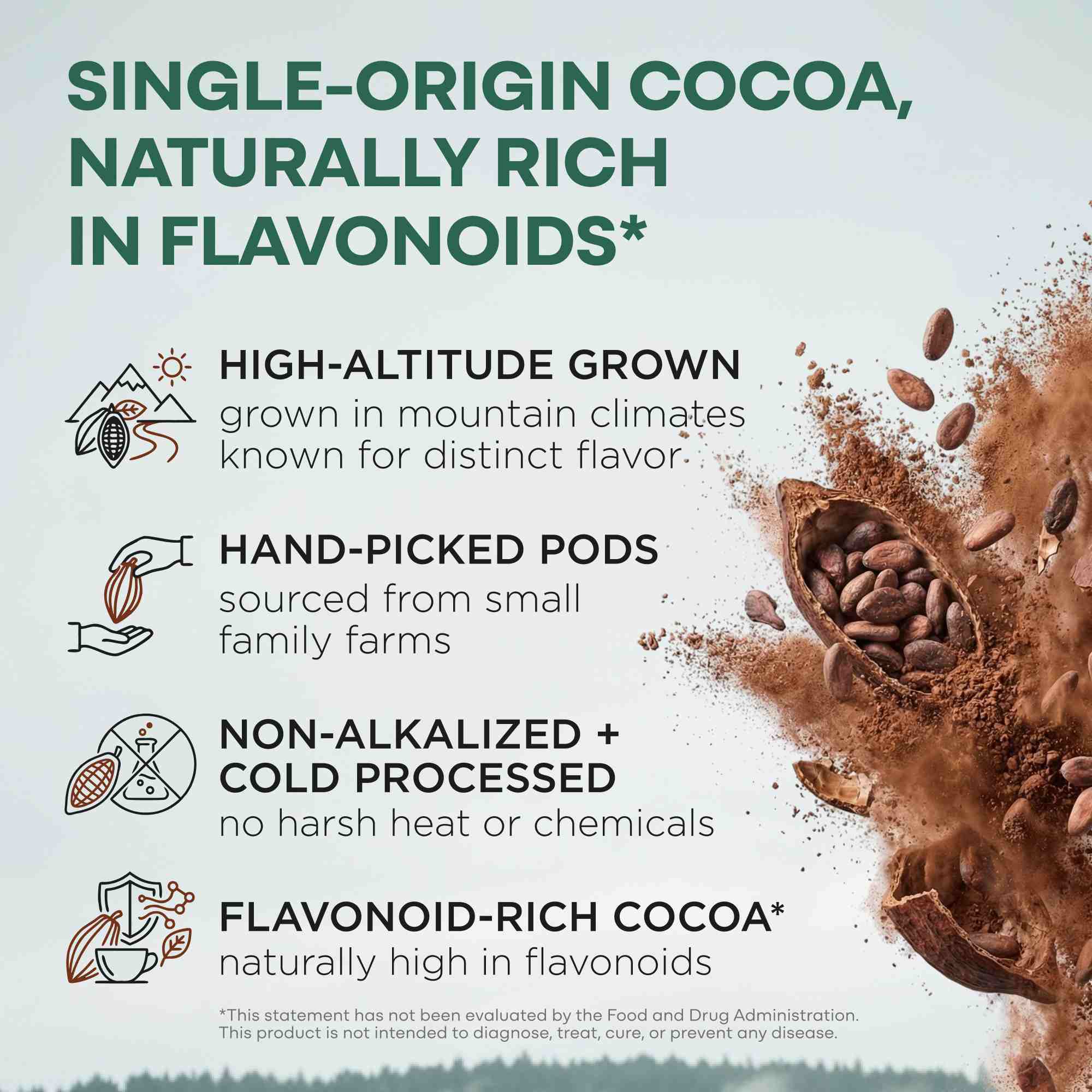 Cocoa Powder, 57 servings - Single-Origin Antioxidant - Image 2