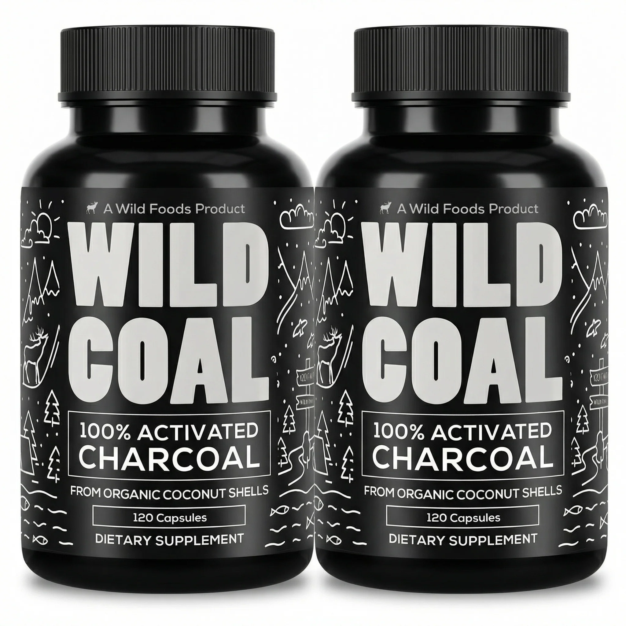 Activated Charcoal Capsules, 60 servings - Made from 100% Organic Coconuts - Image 11