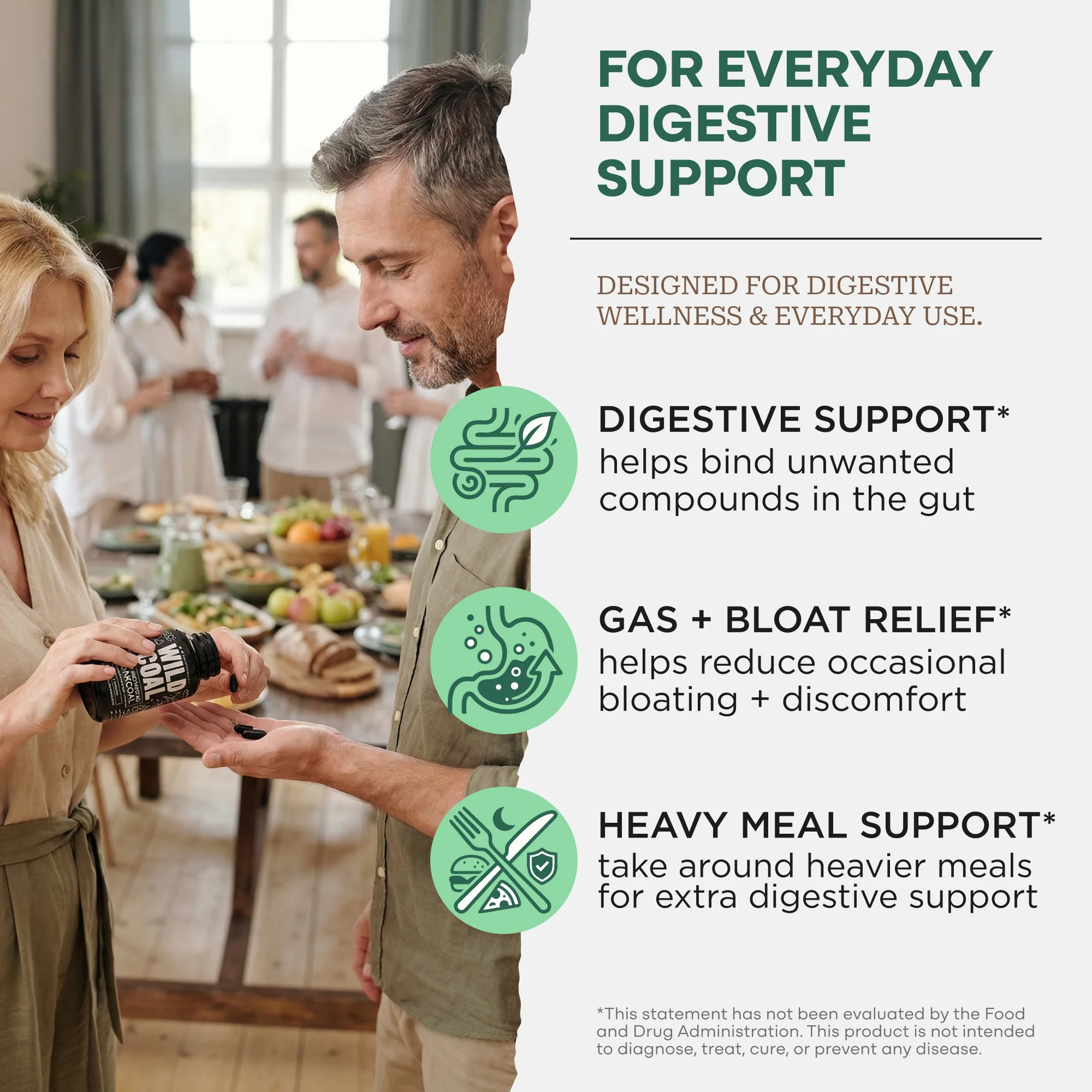 Activated Charcoal Capsules, 60 servings - Made from 100% Organic Coconuts - Image 3