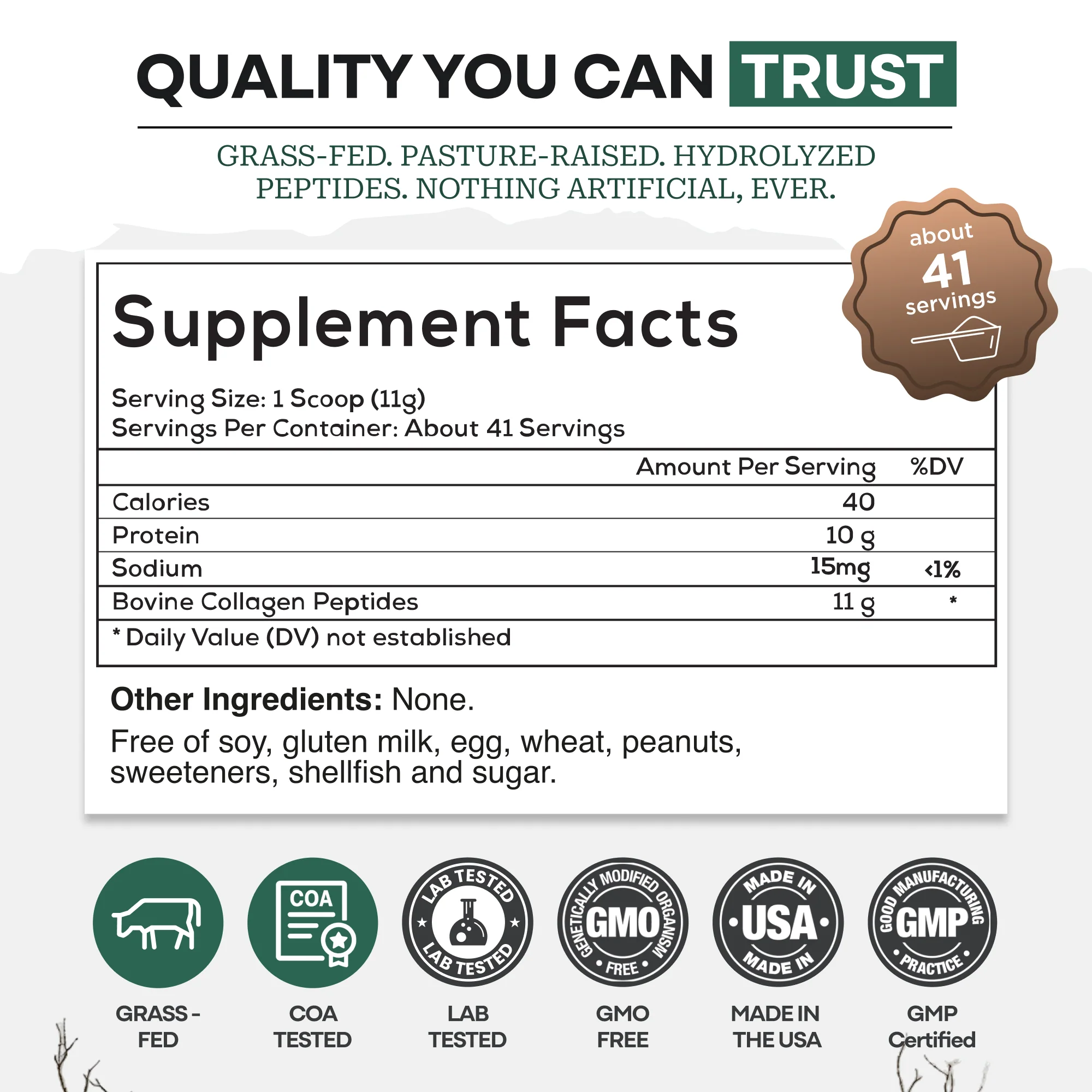 Wholesale of 10 - Wild Collagen Peptides Powder, 16oz - Image 5