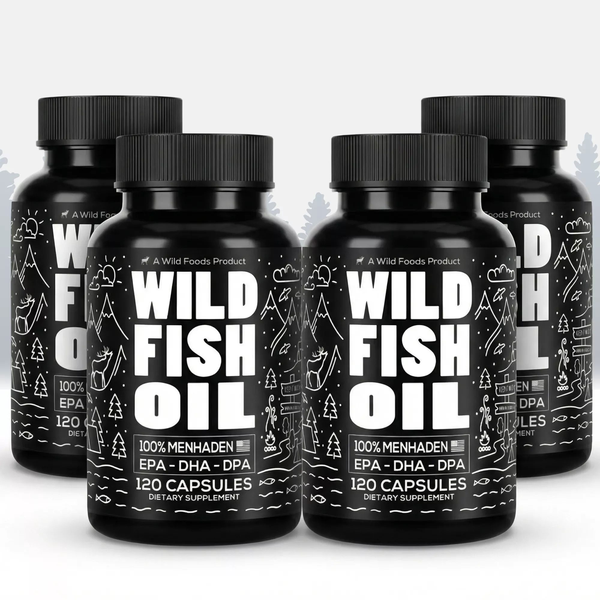 Wild Fish Oil Capsules, Omega-3 Blend, Sustainable, Pure, Third-Party Tested - Image 15