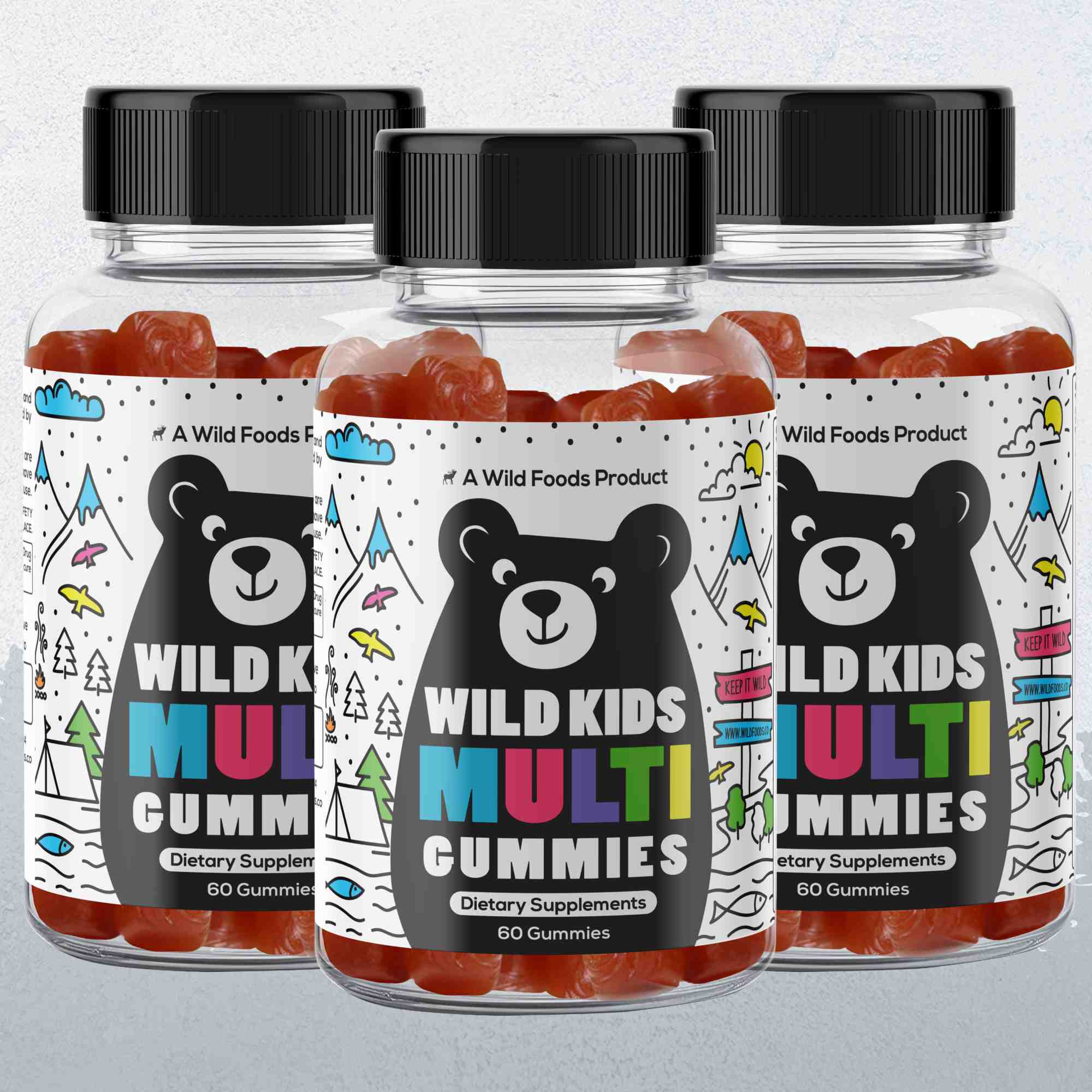 Wild Kids Multivitamin Gummies – formulated to support focus and a positive mood in growing kids. - Image 9